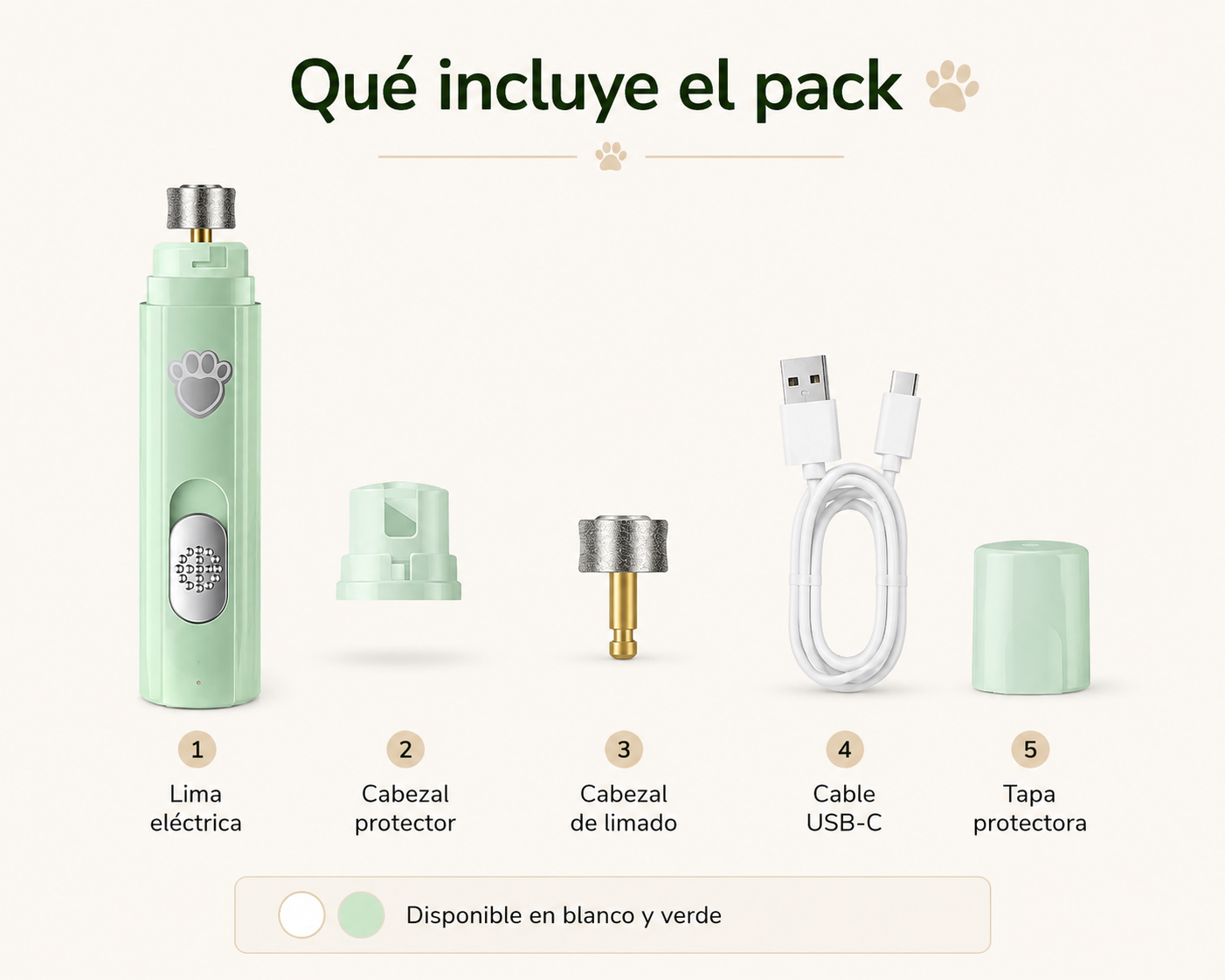 Lima de uñas para perros