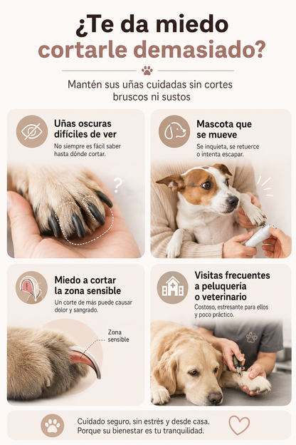 Lima de uñas para perros
