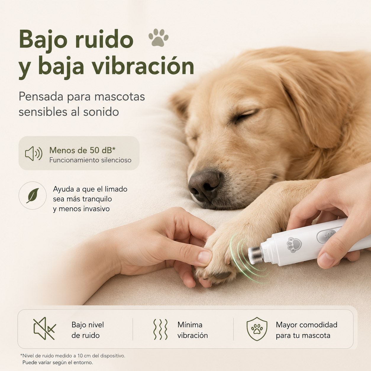 Lima de uñas para perros