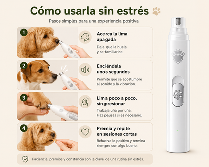 Lima de uñas para perros